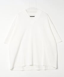 【my beautiful landlet】PARALLELED JERSEY V-NECK BIG T-SHIRT