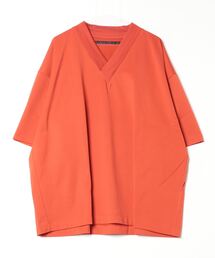 【my beautiful landlet】PARALLELED JERSEY V-NECK BIG T-SHIRT