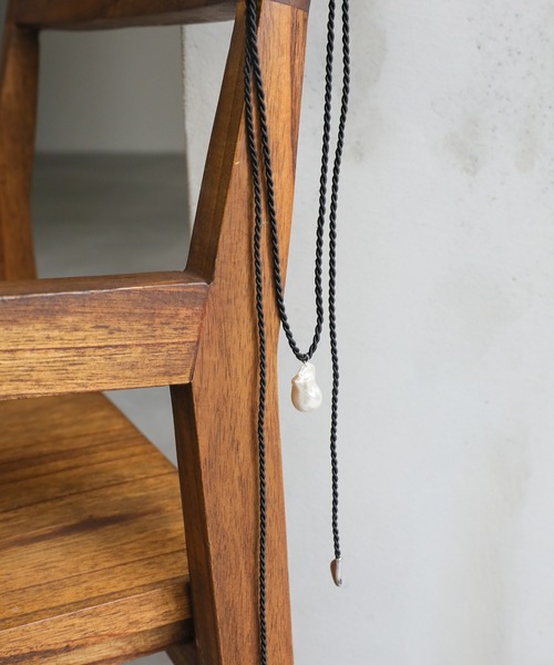 select MOCA（セレクトモカ）の「バロックパールコードチョーカー（ネックレス・レディース・ブラック・FREE）」の9枚目の写真