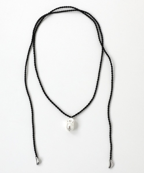 select MOCA（セレクトモカ）の「バロックパールコードチョーカー（ネックレス・レディース・ブラック・FREE）」の10枚目の写真