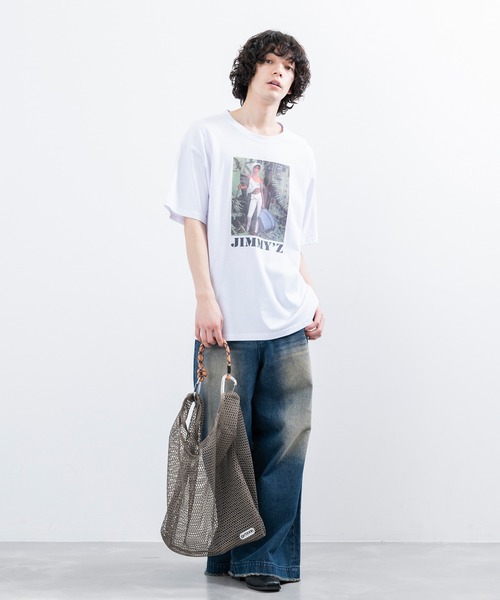 OUTDOOR PRODUCTS(アウトドアプロダクツ)の「【OUTDOOR/アウトドアプロダクツ】j.n.r.d/メッシュショッパーバッグ(ハンドバッグ・メンズ・ホワイト/ブラック/グレー・FREE)」の17枚目の写真