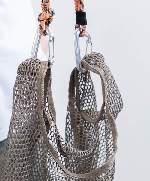 OUTDOOR PRODUCTS(アウトドアプロダクツ)の「【OUTDOOR/アウトドアプロダクツ】j.n.r.d/メッシュショッパーバッグ(ハンドバッグ・メンズ・ホワイト/ブラック/グレー・FREE)」の19枚目の写真