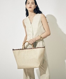LG BAMBOO RAFFIA TOTE ラフィアナチュラル