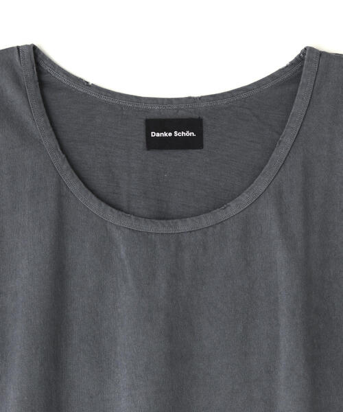 DANKE SCHON（ダンケシェーン）の「【WEB&DEPOT限定】DankeSchon/活性染ポケットタンクトップ（タンクトップ・メンズ・ブラック/ベージュ・L/M）」の5枚目の写真