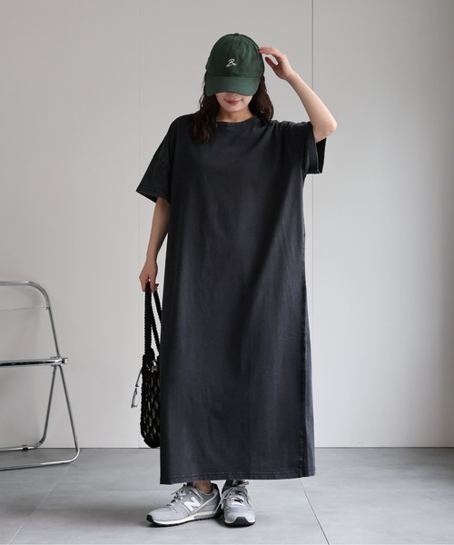 アメリカーナ ワンピース バックロゴ ビッグシルエット ストライプ フリーサイズ アメリカーナ ワンピース バックロゴ ビッグシルエット ストライプ