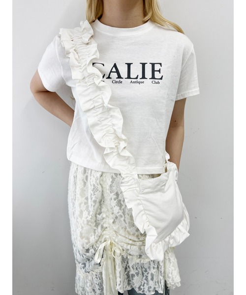 WC(ダブル シー)の「クシュクシュフリルショルダー(ショルダーバッグ・レディース・ピンク/ブラック/ホワイト・FREE)」の4枚目の写真