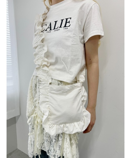 WC(ダブル シー)の「クシュクシュフリルショルダー(ショルダーバッグ・レディース・ピンク/ブラック/ホワイト・FREE)」の20枚目の写真