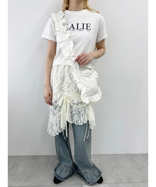 WC(ダブル シー)の「クシュクシュフリルショルダー(ショルダーバッグ・レディース・ピンク/ブラック/ホワイト・FREE)」の22枚目の写真