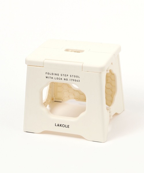 LAKOLE（ラコレ）の「ミニミニライトスツール / 111348（アウトドアグッズ・レディース・ブラック/アイボリー・FREE）」の5枚目の写真