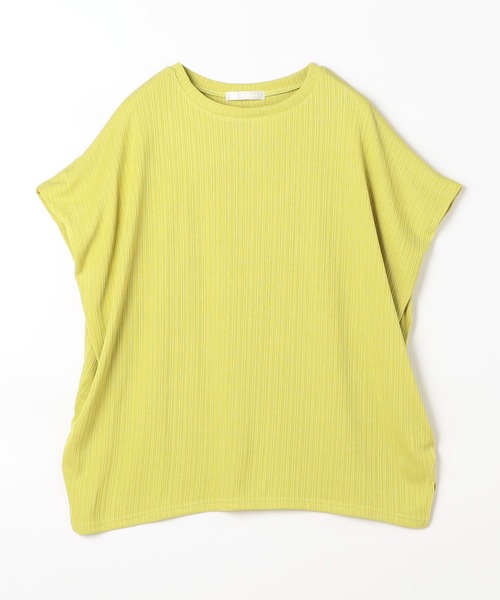 NICOLE white（ニコルホワイト）の「ランダムリブプ カットソープルオーバー（Tシャツ/カットソー・レディース・ネイビー/イエロー/ブラック/オフホワイト/グレー・FREE）」の10枚目の写真