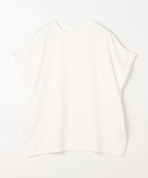 NICOLE white（ニコルホワイト）の「ランダムリブプ カットソープルオーバー（Tシャツ/カットソー・レディース・ネイビー/イエロー/ブラック/オフホワイト/グレー・FREE）」の11枚目の写真