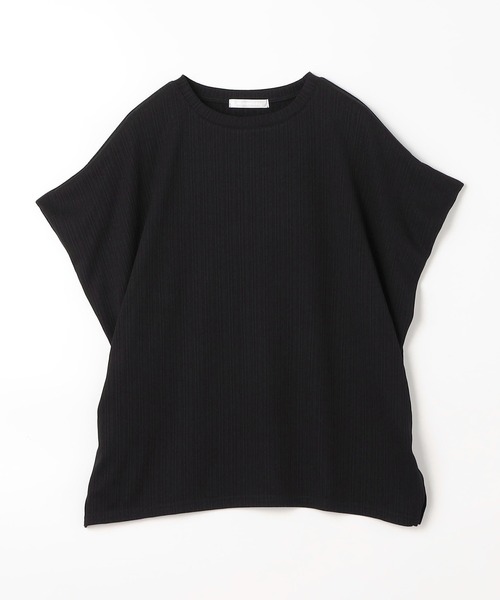 NICOLE white（ニコルホワイト）の「ランダムリブプ カットソープルオーバー（Tシャツ/カットソー・レディース・ネイビー/イエロー/ブラック/オフホワイト/グレー・FREE）」の12枚目の写真