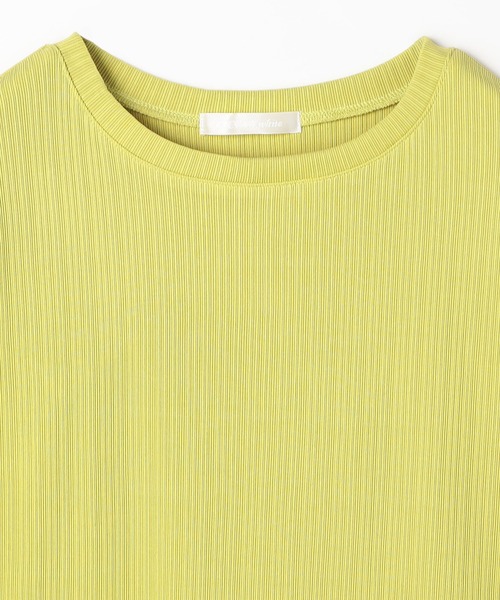 NICOLE white（ニコルホワイト）の「ランダムリブプ カットソープルオーバー（Tシャツ/カットソー・レディース・ネイビー/イエロー/ブラック/オフホワイト/グレー・FREE）」の15枚目の写真