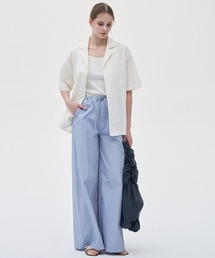 ELOOPS（イーループス）の「【ELOOPS】アジャスタブルナイロンワイドパンツ（その他パンツ）」