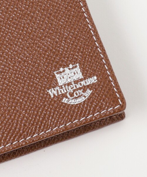 WHITE HOUSE COX（ホワイトハウスコックス）の「Whitehouse Cox / ロンドンカーフ × ブライドルレザー 2つ折りコインウォレット（財布・メンズ・ブラック/ブラウン/ネイビー・ONE SIZE）」の8枚目の写真