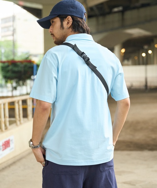Eddie Bauer(エディーバウアー)の「半袖コットン ジャージーポロ(ポロシャツ・メンズ・サックスブルー/ブラック/ダークオレンジ/ホワイト・M/XXL/XL/L/S)」の18枚目の写真