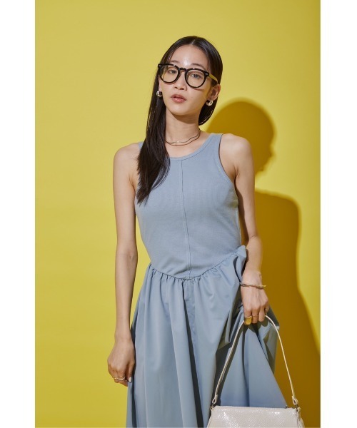 DRWCYS（ドロシーズ）の「カップインドッキングワンピース（ワンピース・レディース・ブラック/ブルー・FREE）」の6枚目の写真