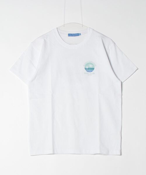 ムラサキスポーツ(ムラサキスポーツ)の「ALOHA PEOPLE/アロハピープル 半袖 Tシャツ バックプリント サークル MOAP24SL006(Tシャツ/カットソー・レディース・ホワイト×ブルー/ホワイト×ピンク・L/M)」の3枚目の写真
