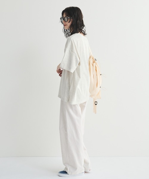 MERLOT（メルロー）の「ストライプイージーパンツ（その他パンツ・レディース・ベージュ/グリーン/ブルー・FREE）」の7枚目の写真