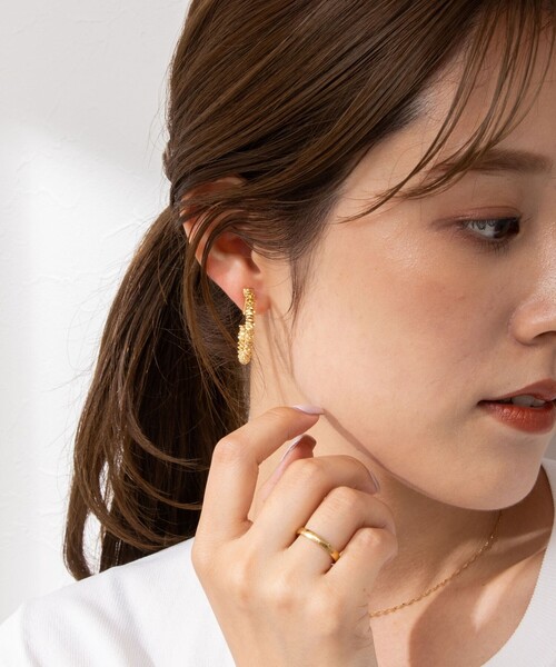 NOLLEY’S（ノーリーズ）の「ガタメタルビーズNEWイヤリング（イヤリング・レディース・シルバー/ゴールド・FREE）」の3枚目の写真