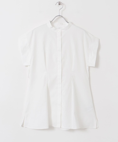 KBF(ケイビーエフ)の「BACKレイヤードスリーブレスブラウス(シャツ/ブラウス・レディース・オフホワイト/ネイビー/ラベンダー・ONE)」の5枚目の写真