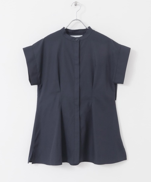 KBF(ケイビーエフ)の「BACKレイヤードスリーブレスブラウス(シャツ/ブラウス・レディース・オフホワイト/ネイビー/ラベンダー・ONE)」の7枚目の写真