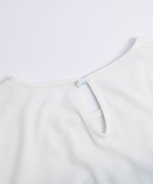 SUGAR BISKET（シュガービスケット）の「チュールドッキングTシャツ（Tシャツ/カットソー・レディース・ホワイト×ブラック/ホワイト×グレー/ブラック×ブラック・フリー）」の18枚目の写真