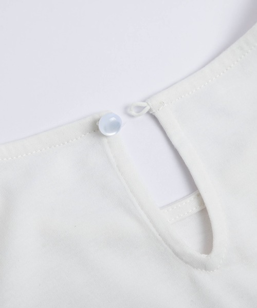 SUGAR BISKET（シュガービスケット）の「チュールドッキングTシャツ（Tシャツ/カットソー・レディース・ホワイト×ブラック/ホワイト×グレー/ブラック×ブラック・フリー）」の19枚目の写真