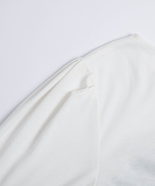 SUGAR BISKET（シュガービスケット）の「チュールドッキングTシャツ（Tシャツ/カットソー・レディース・ホワイト×ブラック/ホワイト×グレー/ブラック×ブラック・フリー）」の20枚目の写真