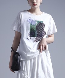 コラージュプリントTシャツ