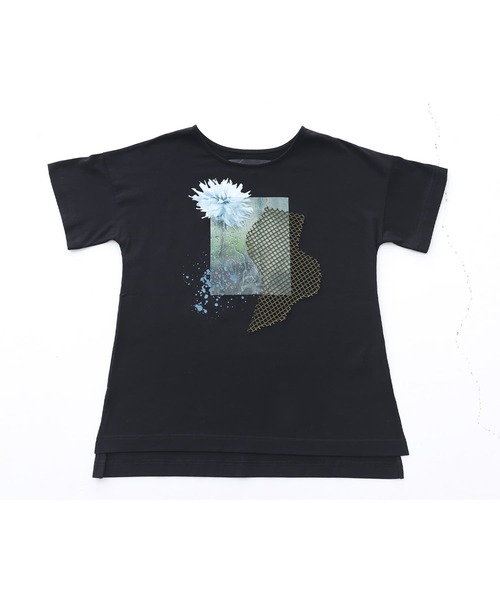 kOhAKU(コハク)の「コラージュプリントTシャツ(Tシャツ/カットソー・レディース・ブラック/オフホワイト・1/2)」の17枚目の写真