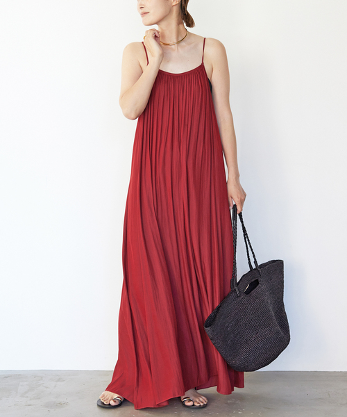 Deuxieme Classe(ドゥーズィエムクラス)の「Camisole Dress(ワンピース・レディース・ブラック/カーキ/レッド・36/38)」の3枚目の写真