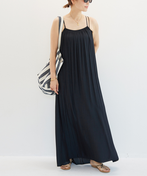 Deuxieme Classe(ドゥーズィエムクラス)の「Camisole Dress(ワンピース・レディース・ブラック/カーキ/レッド・36/38)」の4枚目の写真