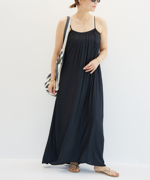 Deuxieme Classe(ドゥーズィエムクラス)の「Camisole Dress(ワンピース・レディース・ブラック/カーキ/レッド・36/38)」の6枚目の写真