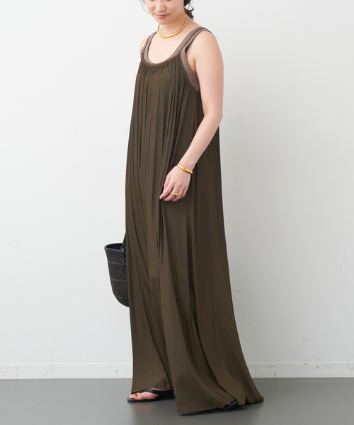 Deuxieme Classe(ドゥーズィエムクラス)の「Camisole Dress(ワンピース・レディース・ブラック/カーキ/レッド・36/38)」の11枚目の写真