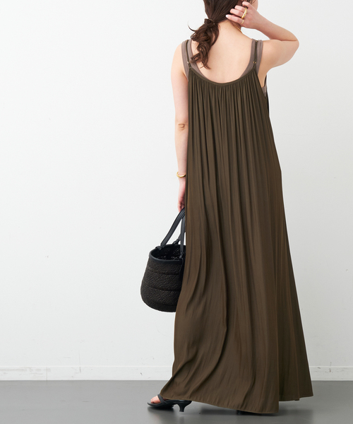 Deuxieme Classe(ドゥーズィエムクラス)の「Camisole Dress(ワンピース・レディース・ブラック/カーキ/レッド・36/38)」の12枚目の写真