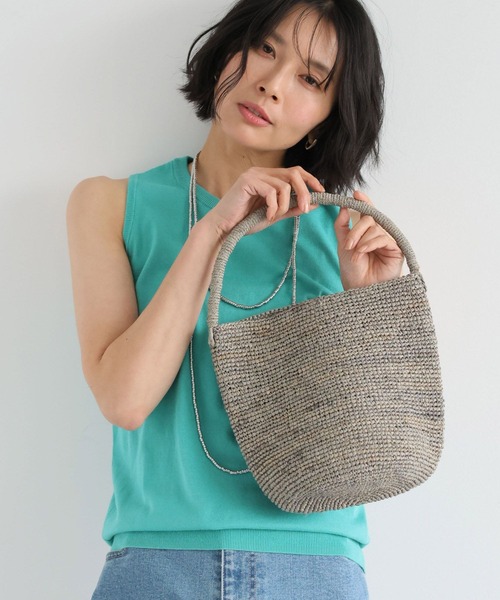 MADE IN MADA（メイドインマダ）の「BARNYARDSTORM / MADE IN MADA(メイド イン マダ) NAIVOバケツバッグ（トートバッグ・レディース・ブラウン/ライトグレー・FREE）」の9枚目の写真