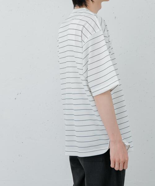 FORK&SPOON(フォークアンドスプーン)の「FORK&SPOON カノコボーダーショートスリーブTシャツ(Tシャツ/カットソー・メンズ・ネイビー/オフホワイト・4/5)」の7枚目の写真