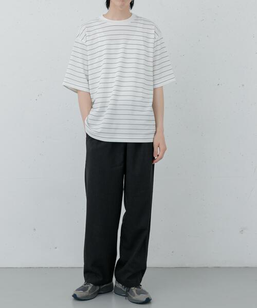FORK&SPOON(フォークアンドスプーン)の「FORK&SPOON カノコボーダーショートスリーブTシャツ(Tシャツ/カットソー・メンズ・ネイビー/オフホワイト・4/5)」の8枚目の写真