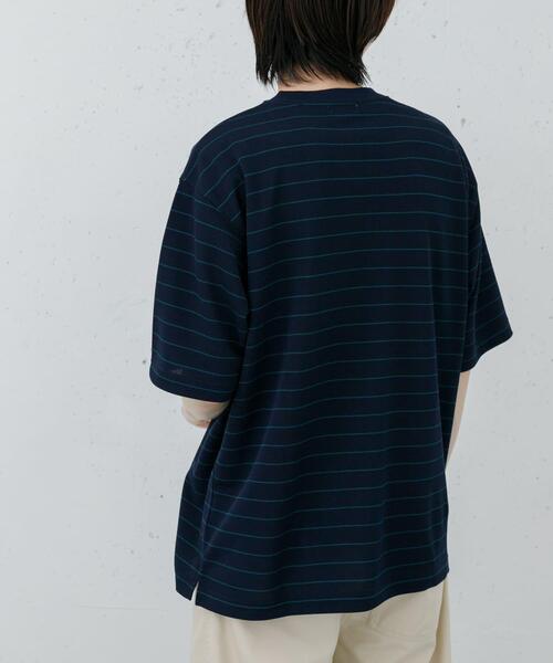 FORK&SPOON(フォークアンドスプーン)の「FORK&SPOON カノコボーダーショートスリーブTシャツ(Tシャツ/カットソー・メンズ・ネイビー/オフホワイト・4/5)」の13枚目の写真