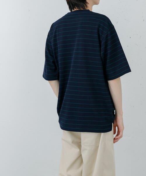 FORK&SPOON(フォークアンドスプーン)の「FORK&SPOON カノコボーダーショートスリーブTシャツ(Tシャツ/カットソー・メンズ・ネイビー/オフホワイト・4/5)」の14枚目の写真