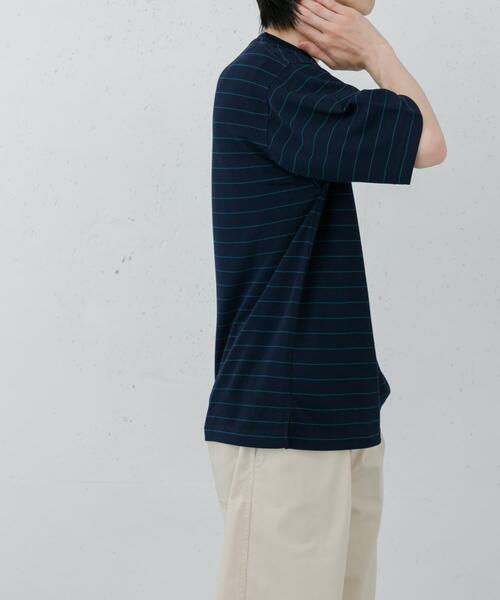 FORK&SPOON(フォークアンドスプーン)の「FORK&SPOON カノコボーダーショートスリーブTシャツ(Tシャツ/カットソー・メンズ・ネイビー/オフホワイト・4/5)」の15枚目の写真