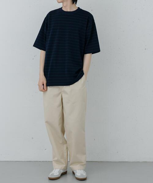 FORK&SPOON(フォークアンドスプーン)の「FORK&SPOON カノコボーダーショートスリーブTシャツ(Tシャツ/カットソー・メンズ・ネイビー/オフホワイト・4/5)」の16枚目の写真