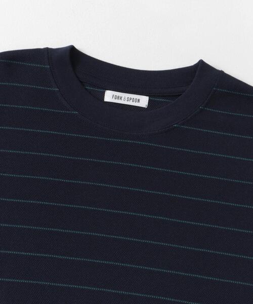 FORK&SPOON(フォークアンドスプーン)の「FORK&SPOON カノコボーダーショートスリーブTシャツ(Tシャツ/カットソー・メンズ・ネイビー/オフホワイト・4/5)」の18枚目の写真