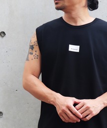 BAYBLO（ベイブロ）の「(BE)ミニ ボックスロゴ ノースリーブ Tシャツ（Tシャツ/カットソー・メンズ）」