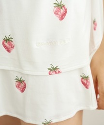 gelato pique ストロベリー柄 パジャマ gelato pique（ジェラートピケ）の「ストロベリー柄サテンロング