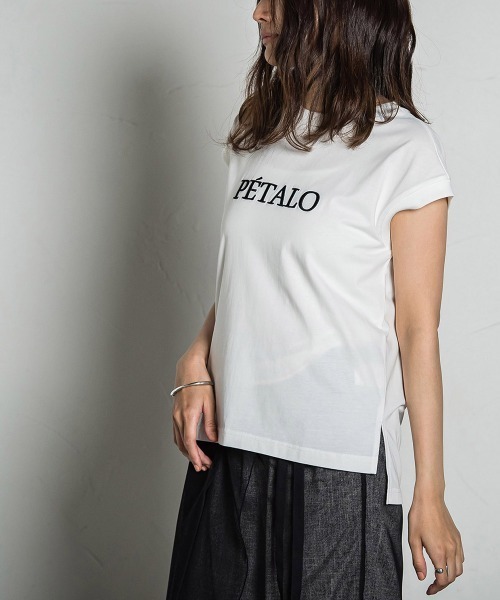 MAYSON GREY（メイソングレイ）の「リッタイシシュウロゴフレンチTシャツ≪手洗い可能≫（Tシャツ/カットソー・レディース・オフホワイト/チャコールグレー/ベージュ・M）」の18枚目の写真