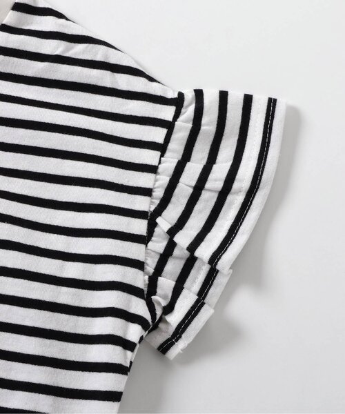 apres les cours（アプレレクール）の「【WEB限定】袖フリルTシャツ（Tシャツ/カットソー・キッズ・その他2/チャコール/サックスブルー/アイボリー/オフホワイト・80/90/100/110/120/130/140）」の14枚目の写真