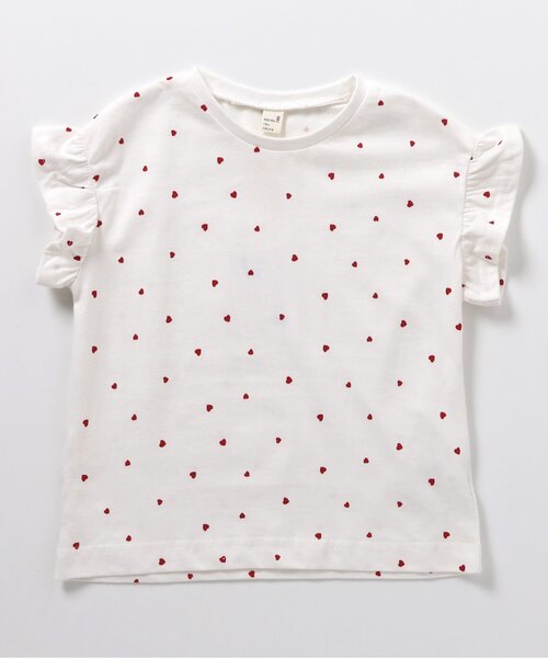 apres les cours（アプレレクール）の「【WEB限定】袖フリルTシャツ（Tシャツ/カットソー・キッズ・その他2/チャコール/サックスブルー/アイボリー/オフホワイト・80/90/100/110/120/130/140）」の17枚目の写真