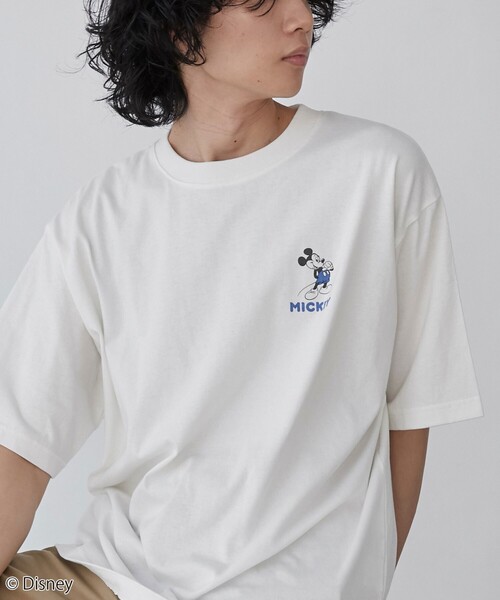 Disney（ディズニー）の「coen限定／Disney（ディズニー）バックプリントTシャツ（Tシャツ/カットソー・メンズ・ホワイト/ベージュ/ブラック・L/XL/S/M）」の19枚目の写真
